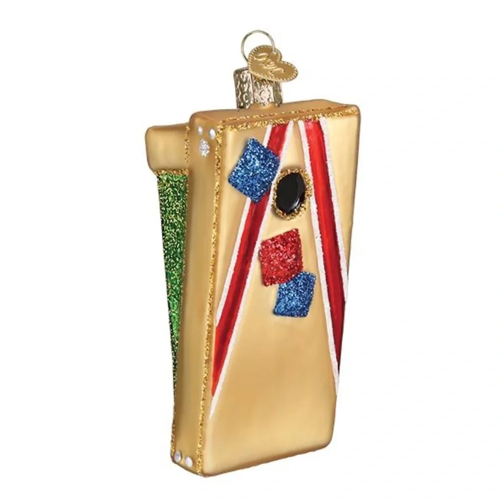 Old World Christmas ‘Corn Hole Game’ Glass Ornament NWT